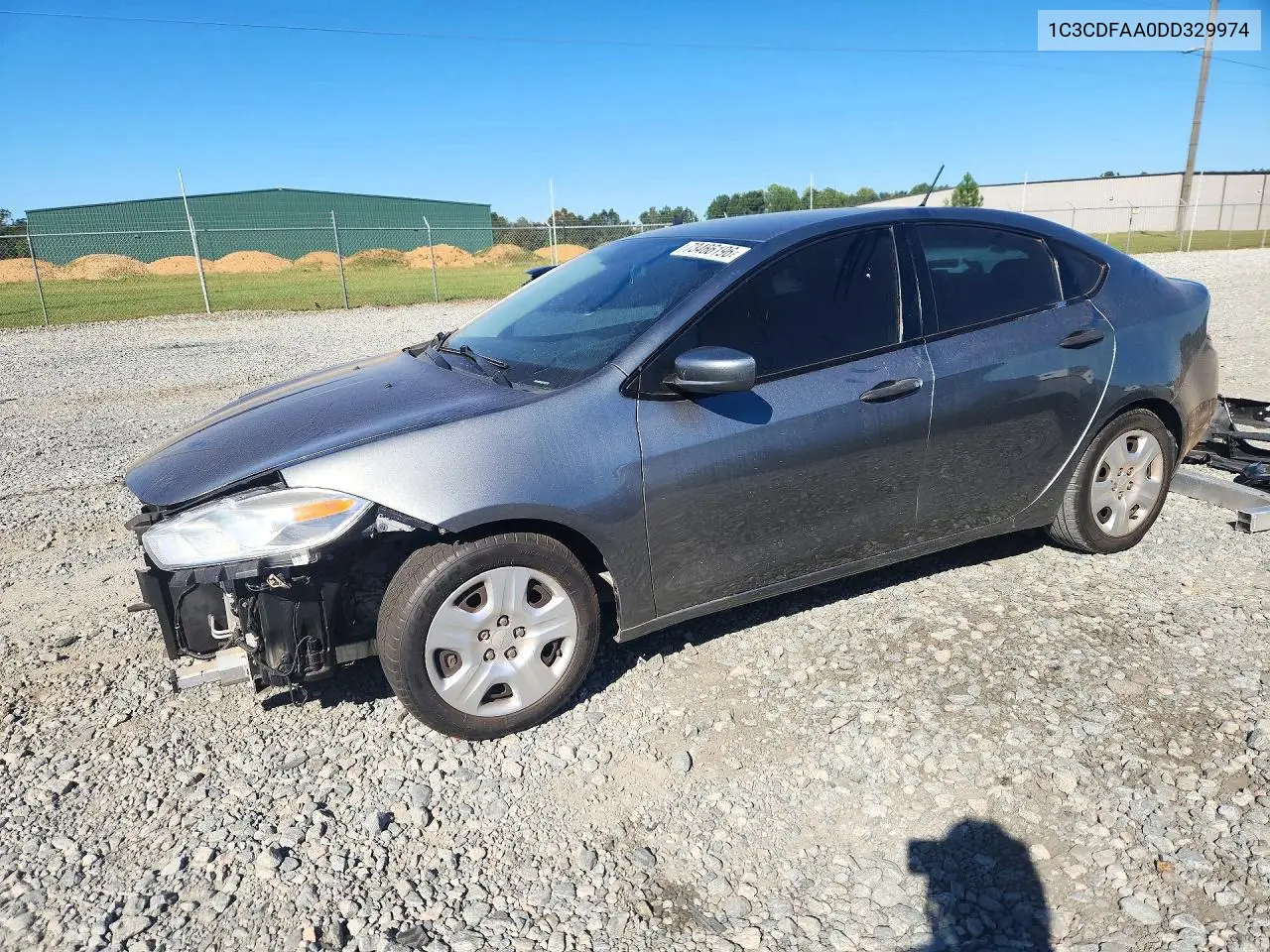 DODGE DART 2013, VIN 1C3CDFAA0DD329974