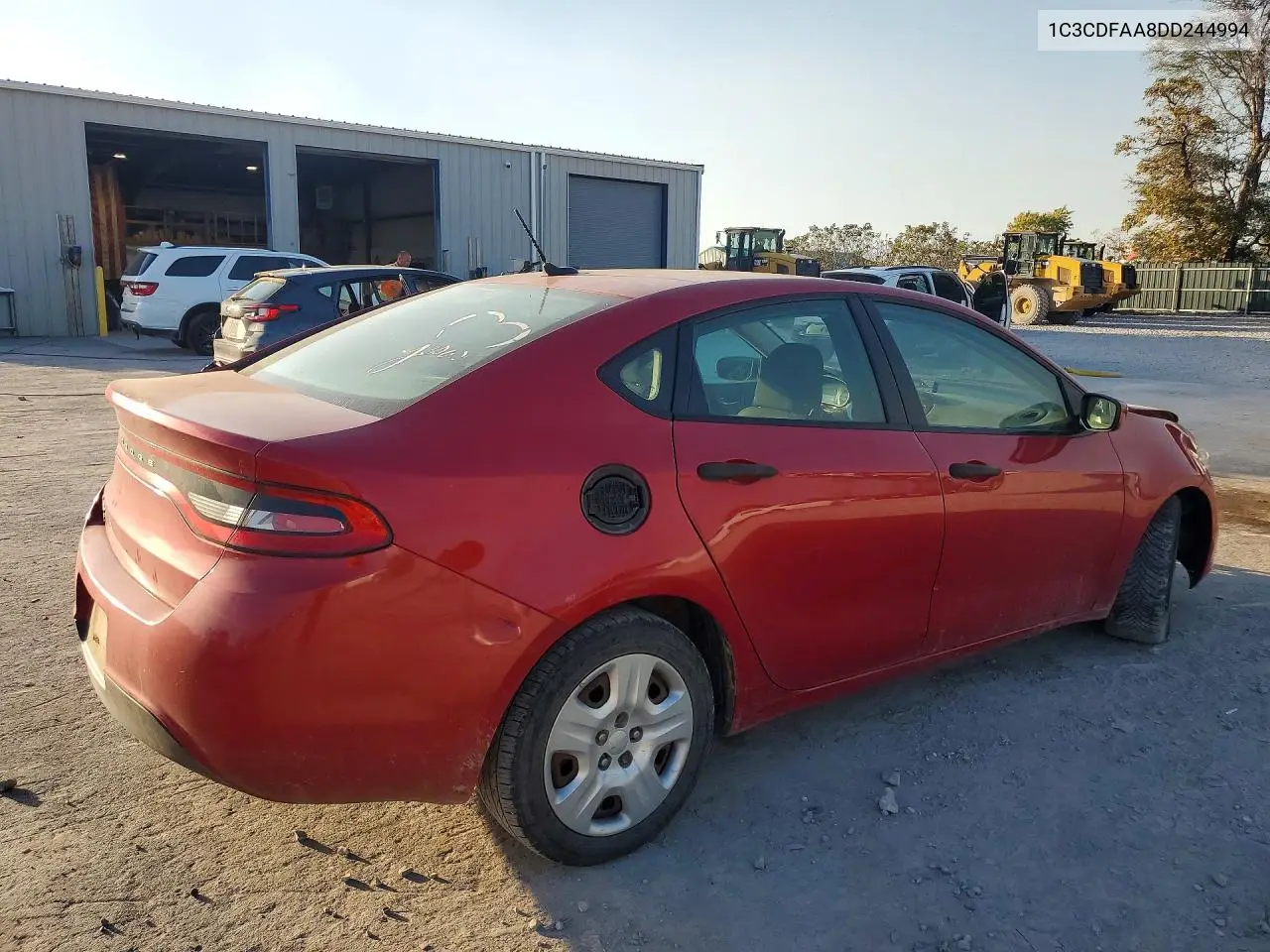 2013 DODGE DART VIN 1C3CDFAA8DD244994 — фото 3