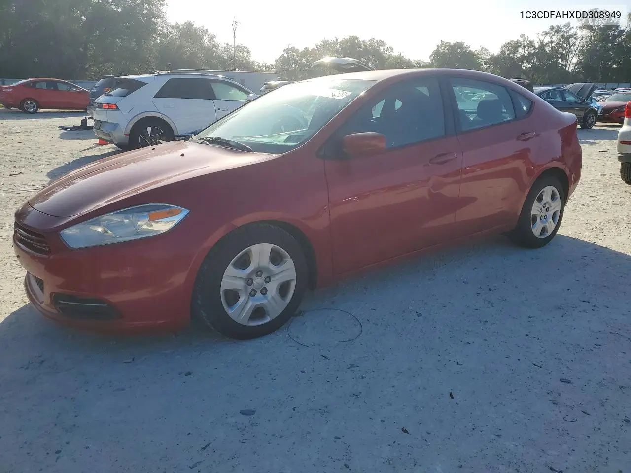 DODGE DART 2013, VIN 1C3CDFAHXDD308949