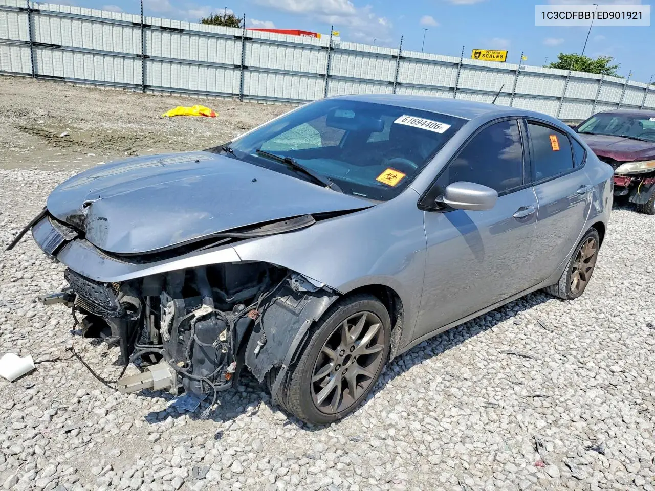 DODGE DART 2014, VIN 1C3CDFBB1ED901921