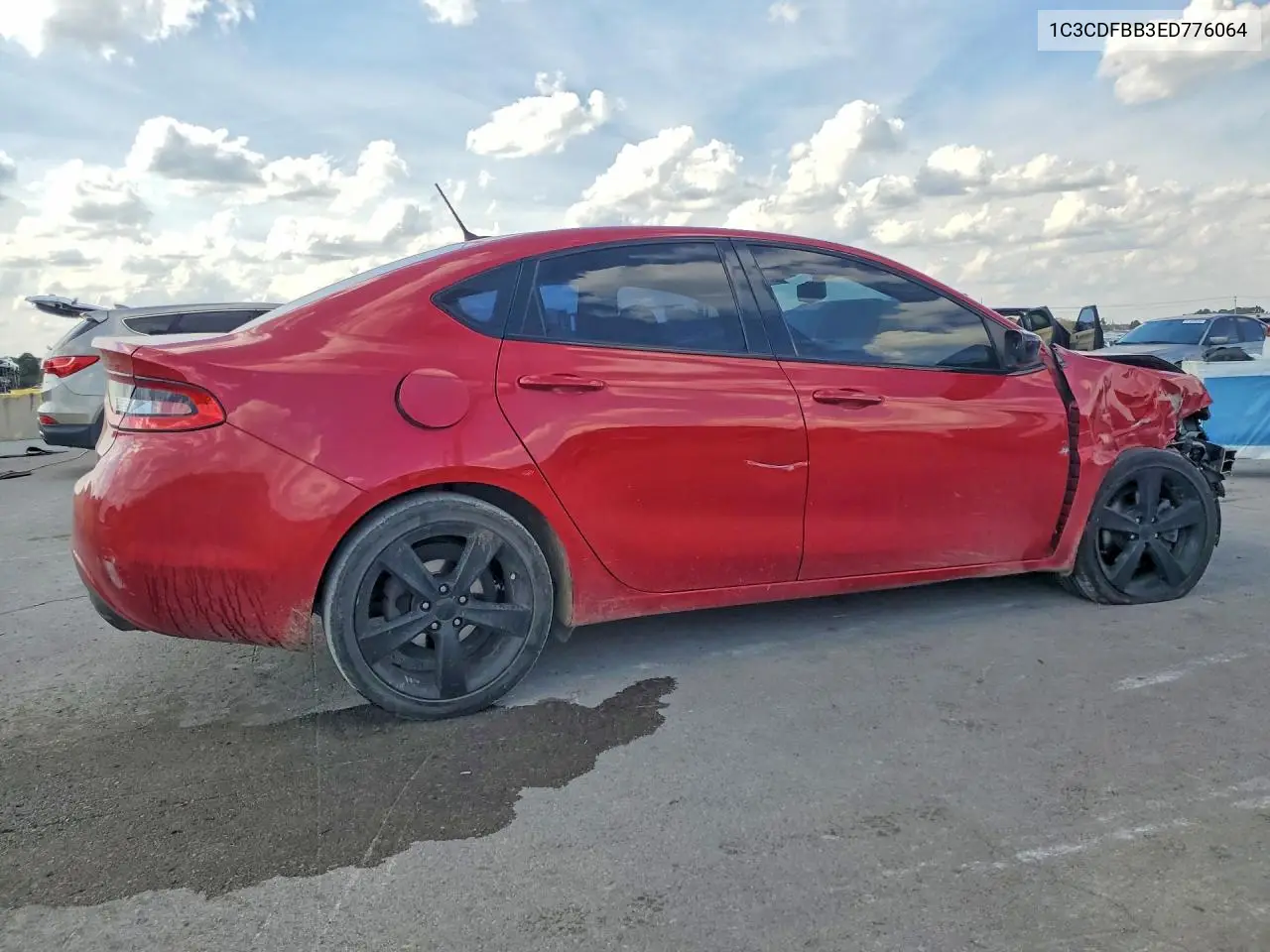 2014 DODGE DART VIN 1C3CDFBB3ED776064 — фото 3