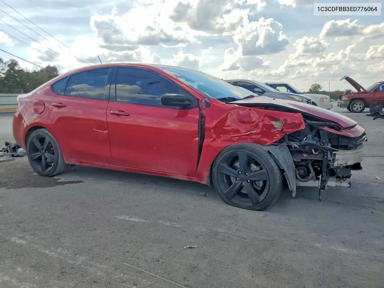2014 DODGE DART VIN 1C3CDFBB3ED776064 — фото 4