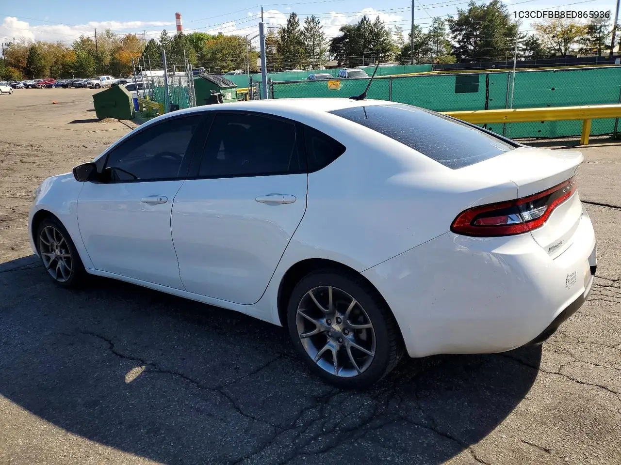 2014 DODGE DART VIN 1C3CDFBB8ED865936 — фото 2