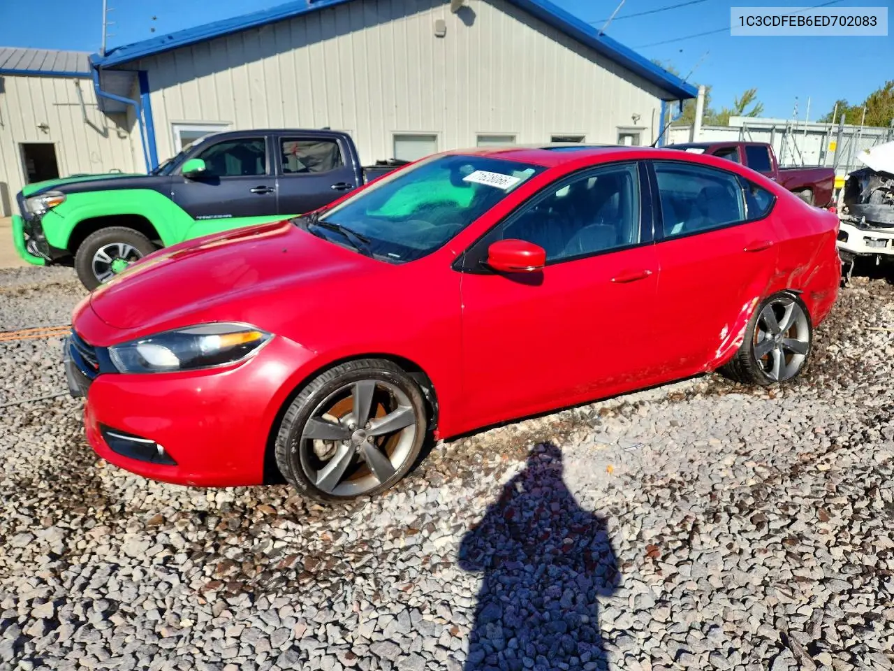 DODGE DART 2014, VIN 1C3CDFEB6ED702083