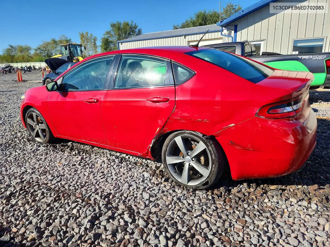 2014 DODGE DART VIN 1C3CDFEB6ED702083 — фото 2