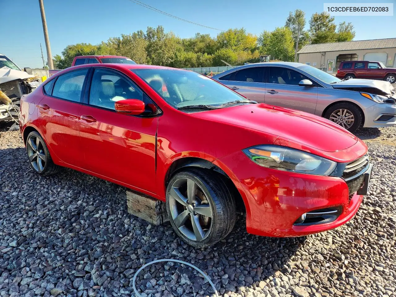2014 DODGE DART VIN 1C3CDFEB6ED702083 — фото 4