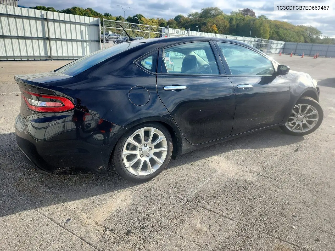 2014 DODGE DART VIN 1C3CDFCB7ED669467 — фото 3