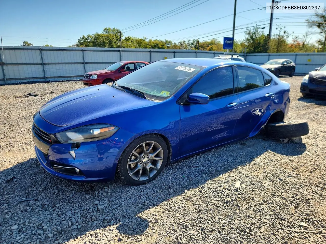 DODGE DART 2014, VIN 1C3CDFBB8ED802397