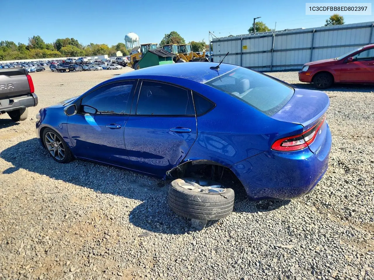 2014 DODGE DART VIN 1C3CDFBB8ED802397 — фото 2
