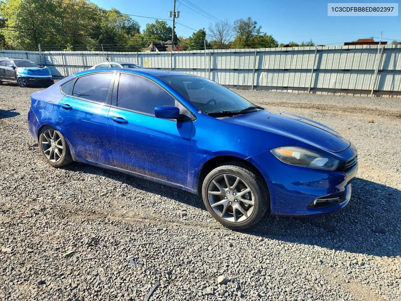 2014 DODGE DART VIN 1C3CDFBB8ED802397 — фото 4
