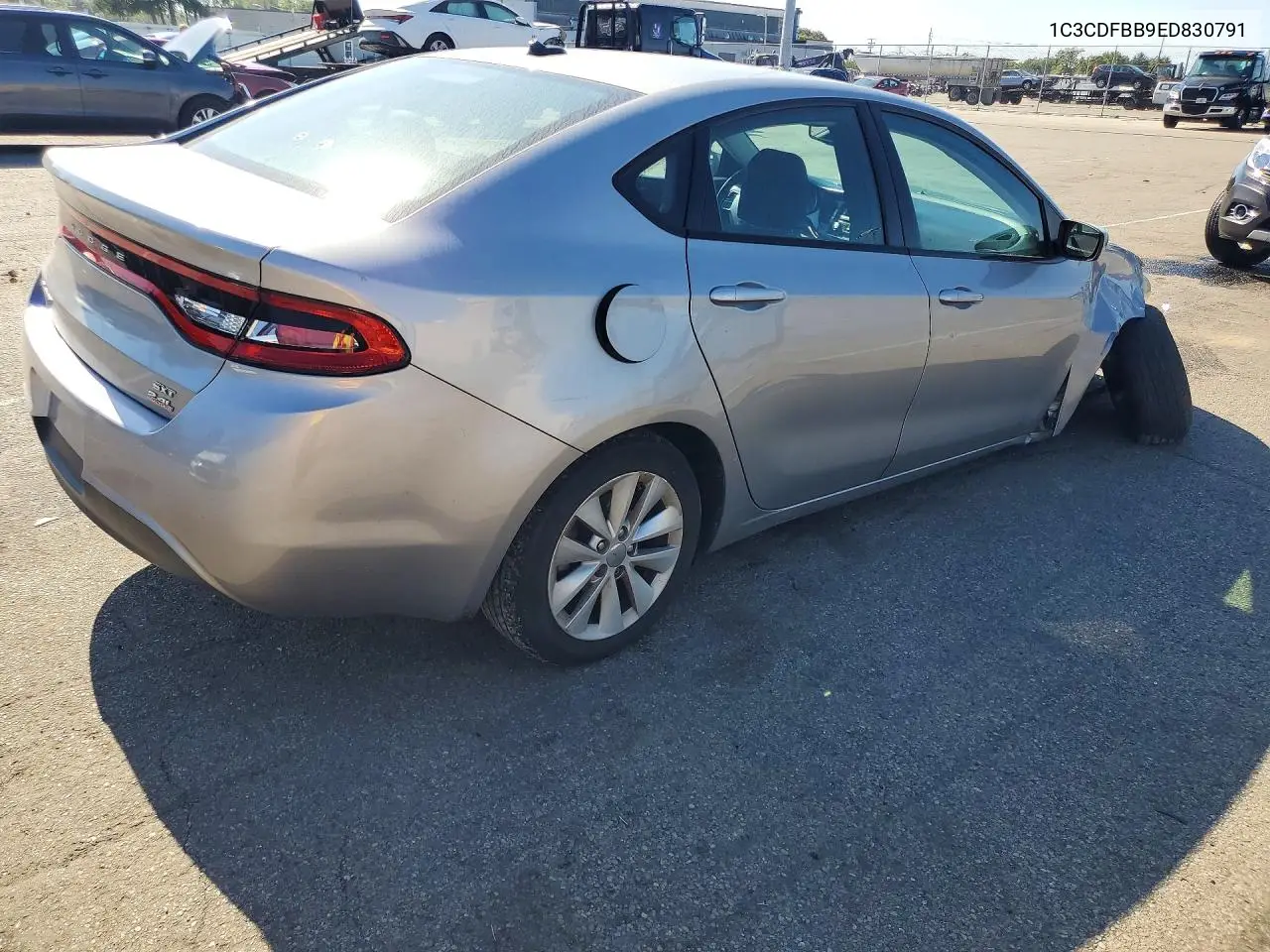 2014 DODGE DART VIN 1C3CDFBB9ED830791 — фото 3