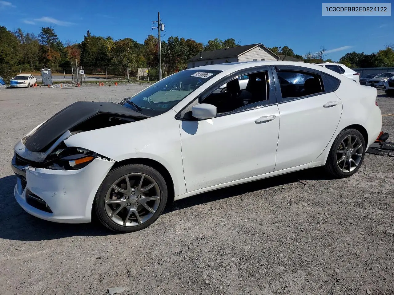 DODGE DART 2014, VIN 1C3CDFBB2ED824122