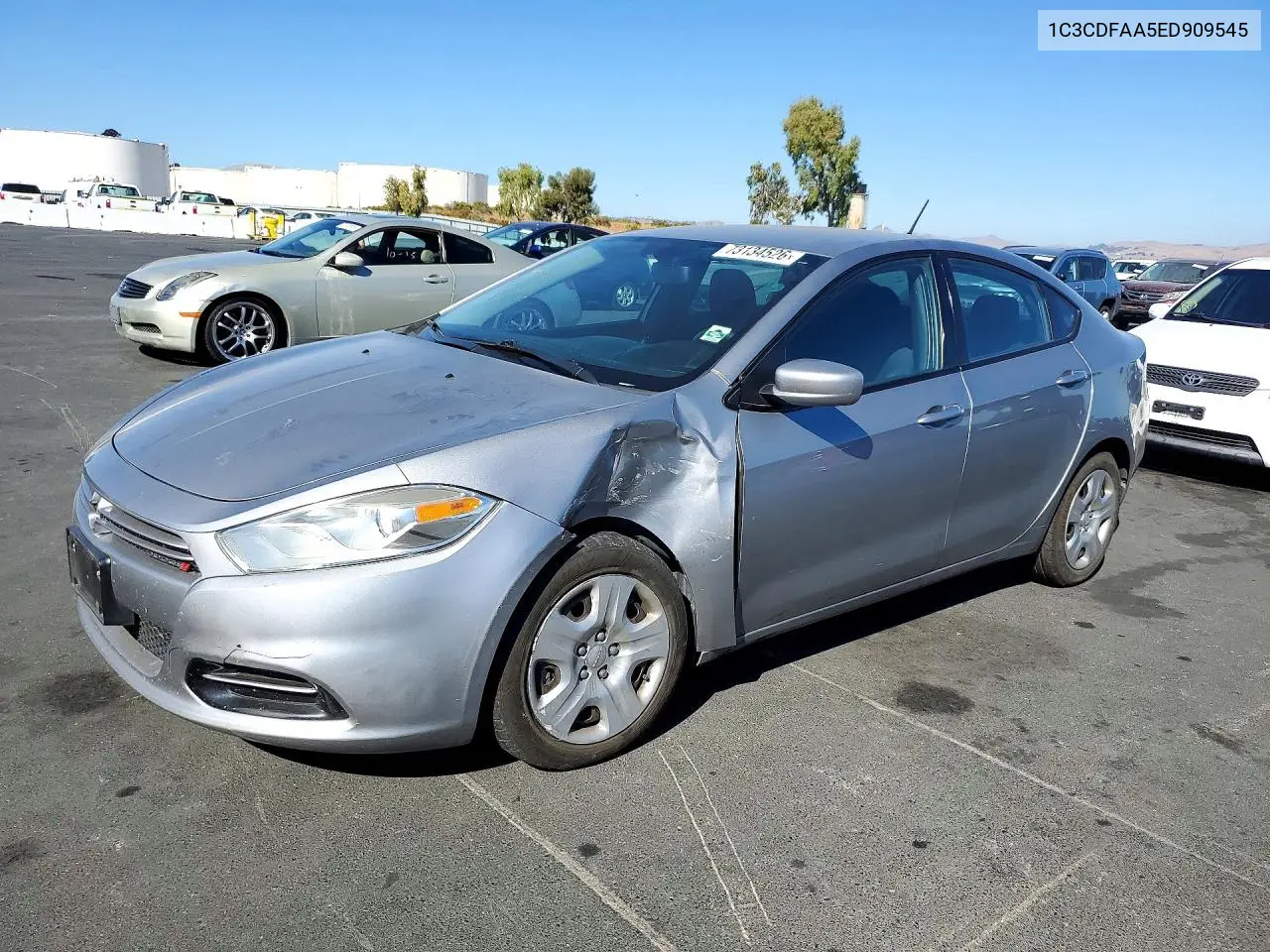 DODGE DART 2014, VIN 1C3CDFAA5ED909545