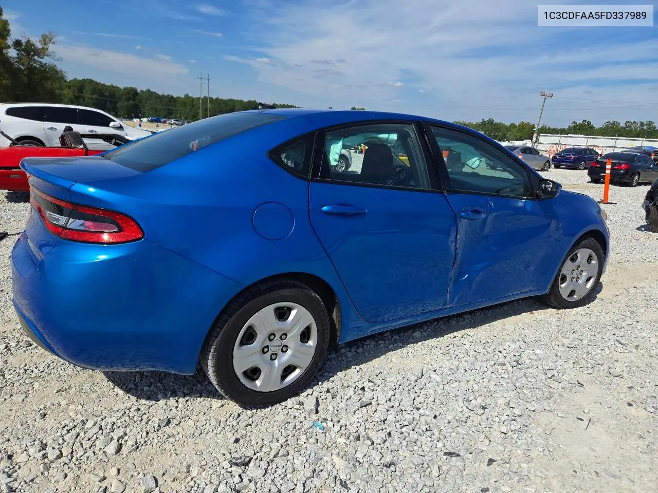 2015 DODGE DART VIN 1C3CDFAA5FD337989 — фото 3