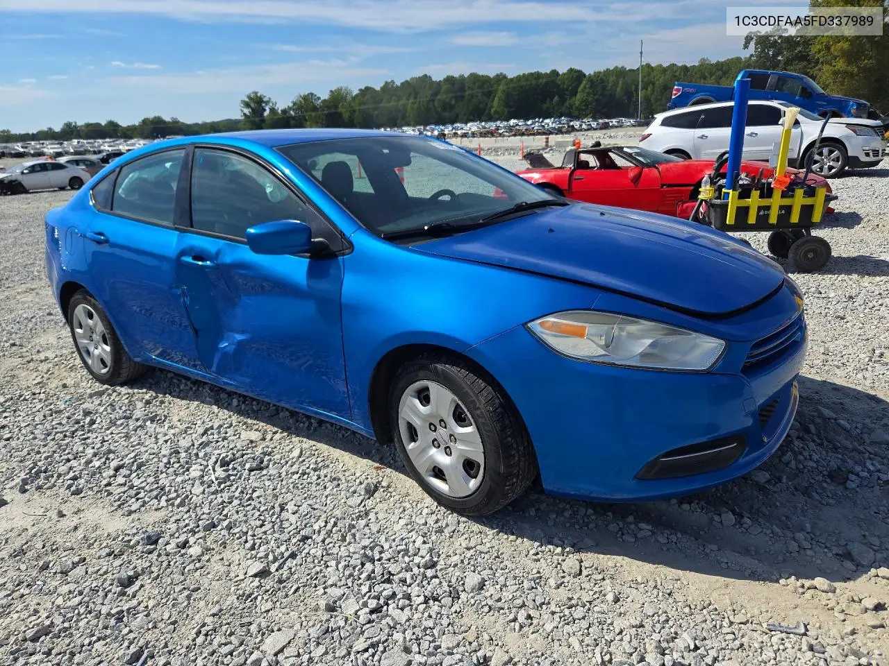 2015 DODGE DART VIN 1C3CDFAA5FD337989 — фото 4