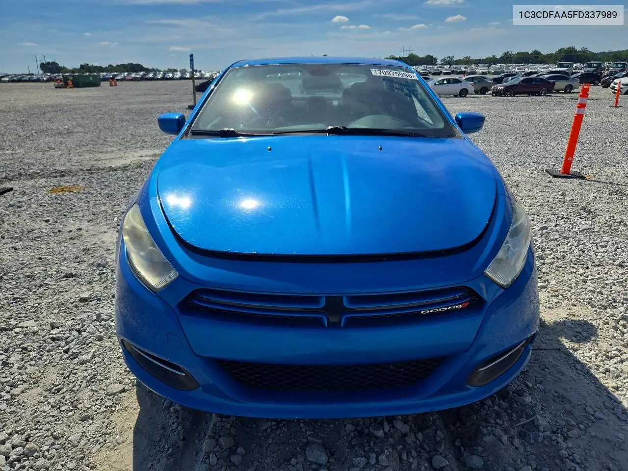 2015 DODGE DART VIN 1C3CDFAA5FD337989 — фото 5