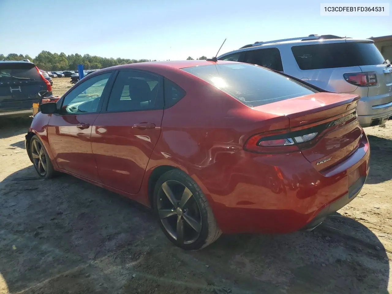 2015 DODGE DART VIN 1C3CDFEB1FD364531 — фото 2
