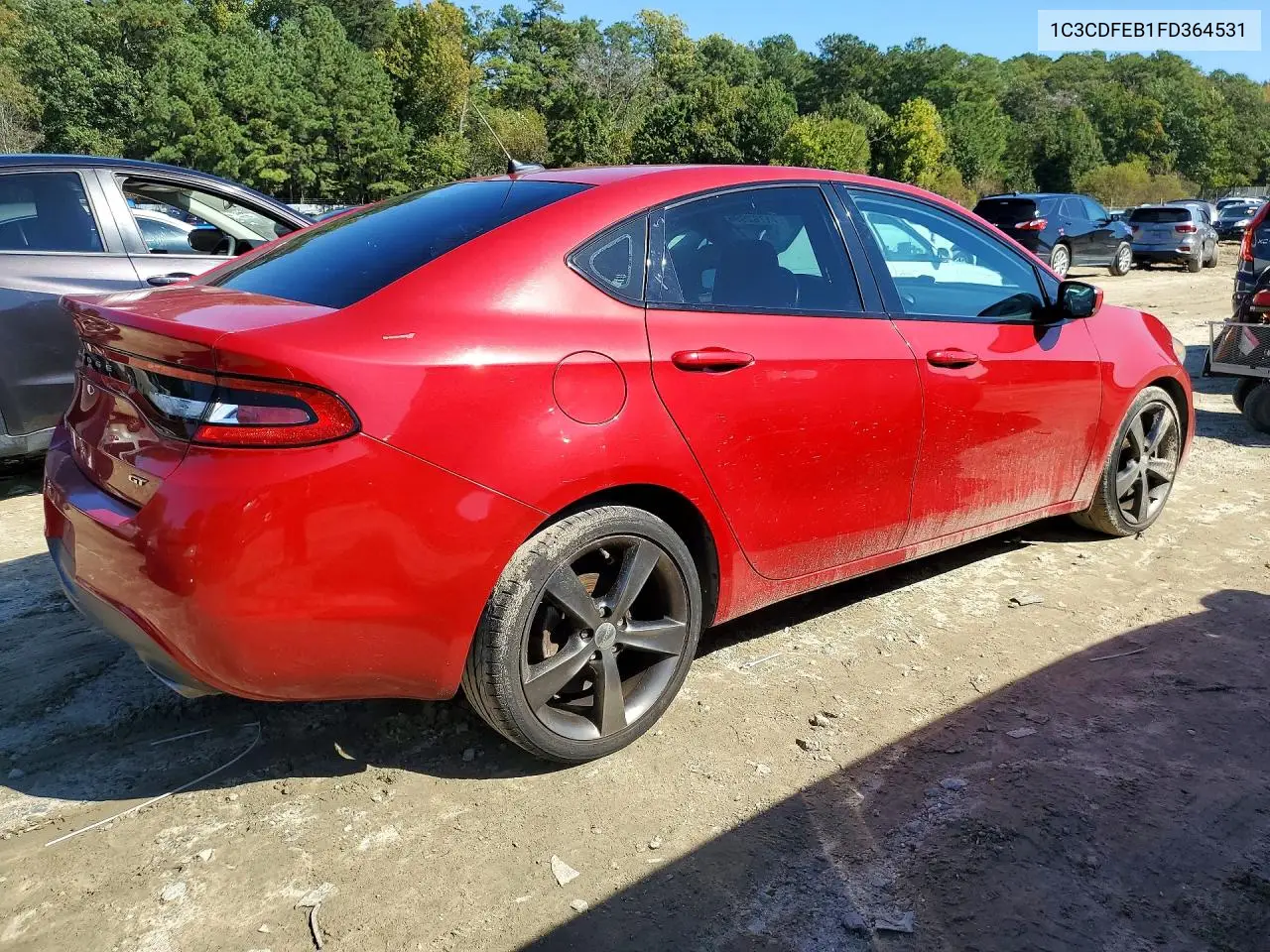 2015 DODGE DART VIN 1C3CDFEB1FD364531 — фото 3