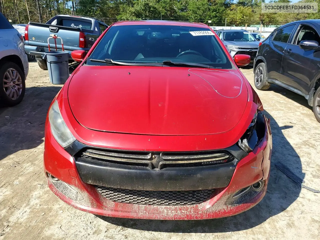 2015 DODGE DART VIN 1C3CDFEB1FD364531 — фото 5