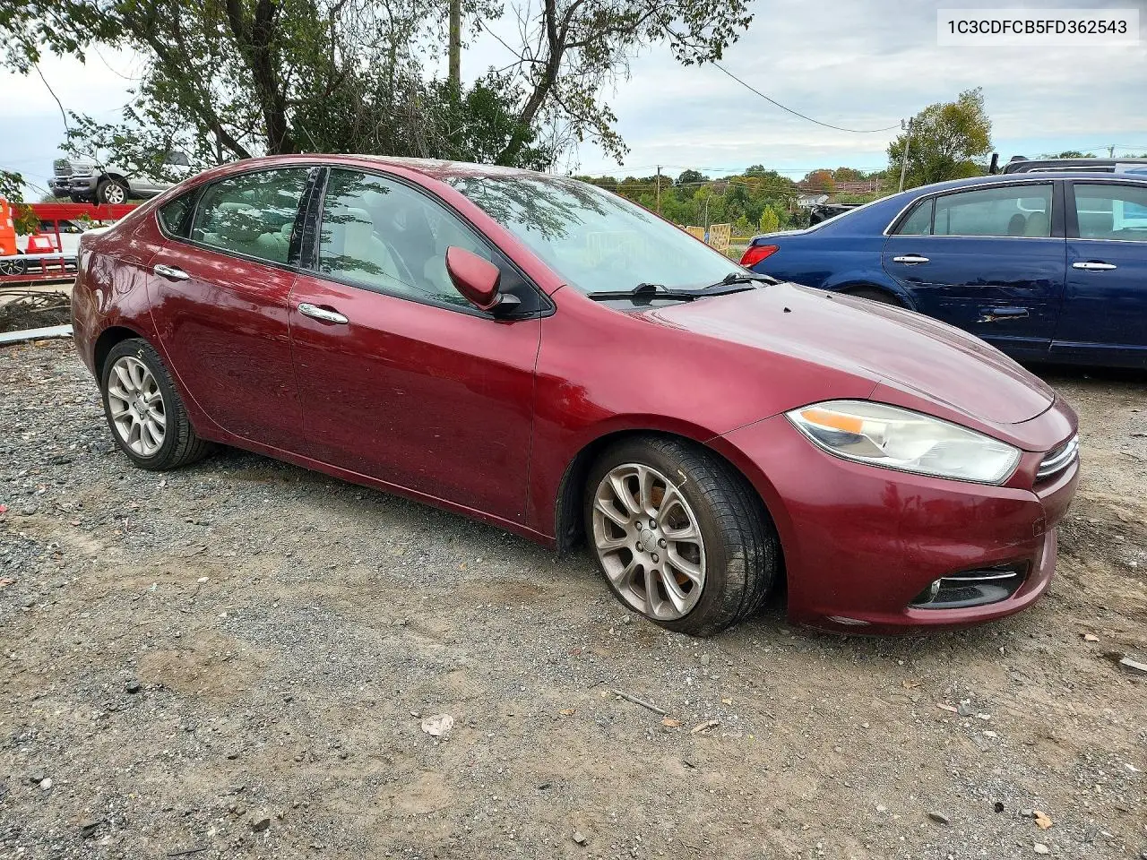 2015 DODGE DART VIN 1C3CDFCB5FD362543 — фото 4