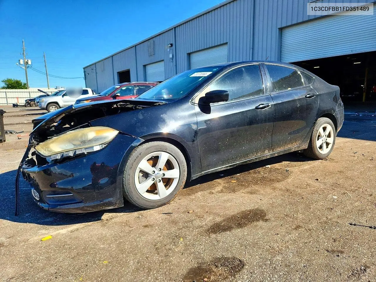 DODGE DART 2015, VIN 1C3CDFBB1FD351489
