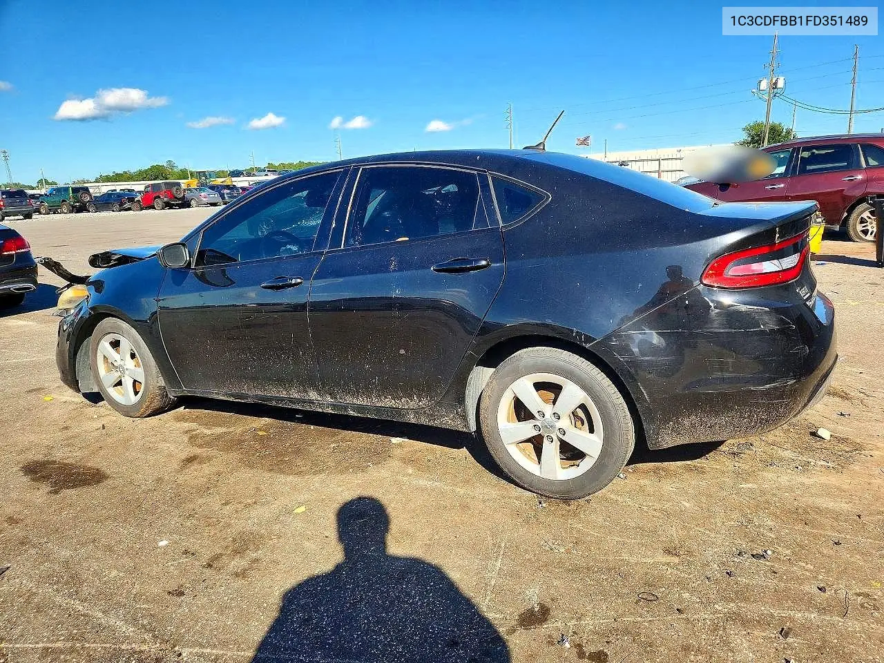 2015 DODGE DART VIN 1C3CDFBB1FD351489 — фото 2