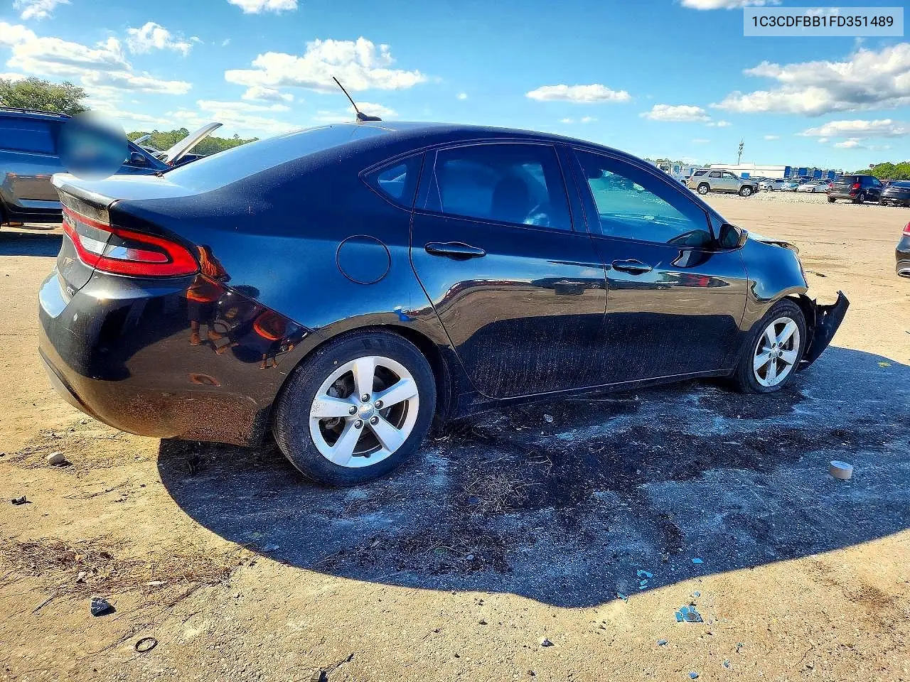2015 DODGE DART VIN 1C3CDFBB1FD351489 — фото 3