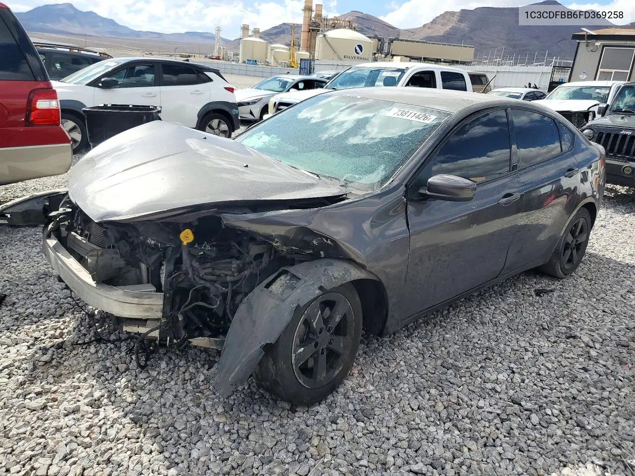 DODGE DART 2015, VIN 1C3CDFBB6FD369258