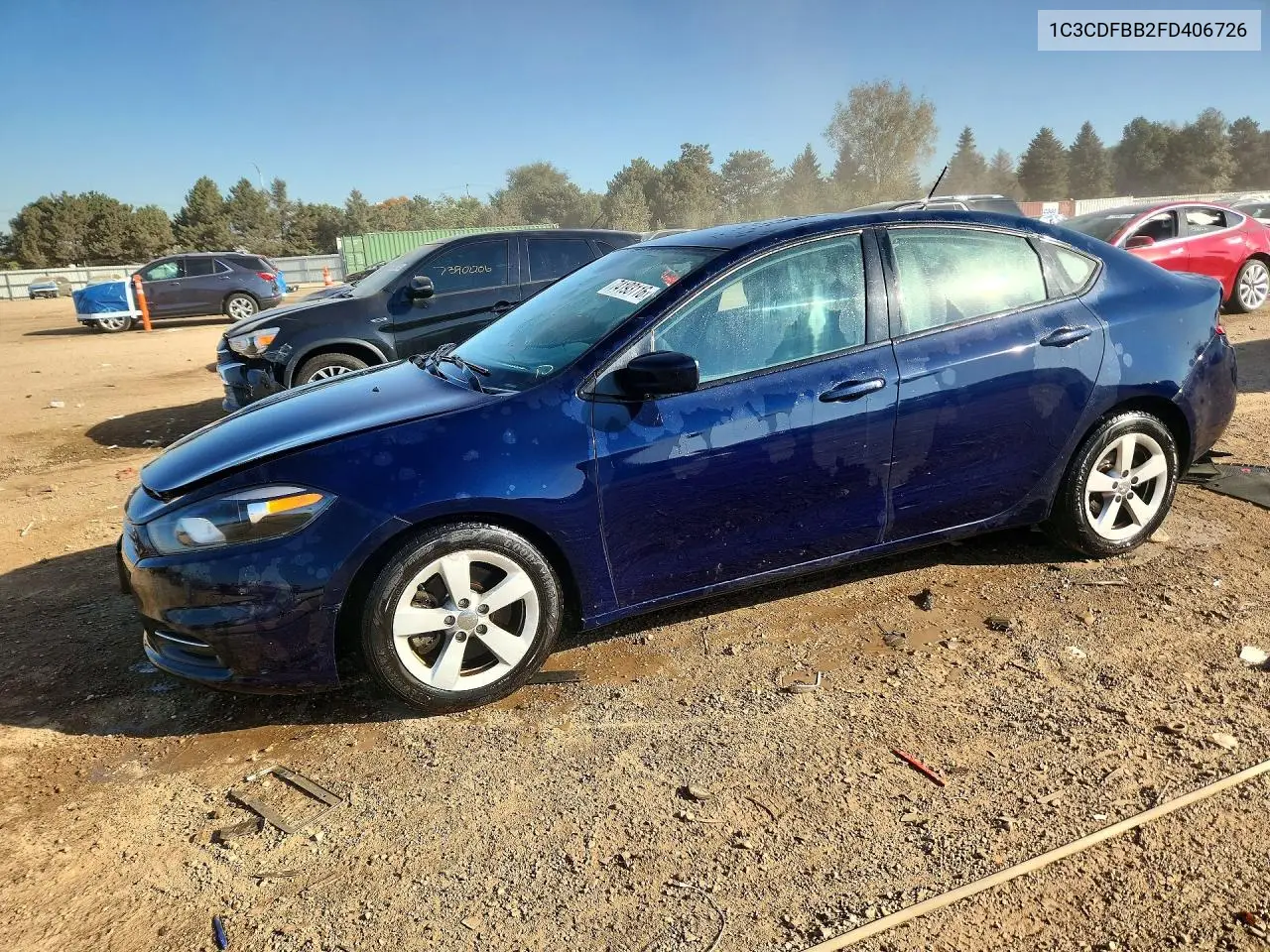 DODGE DART 2015, VIN 1C3CDFBB2FD406726