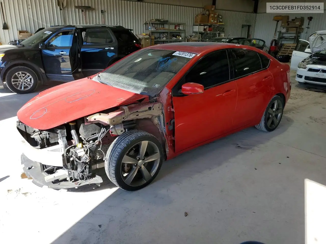 DODGE DART 2015, VIN 1C3CDFEB1FD352914