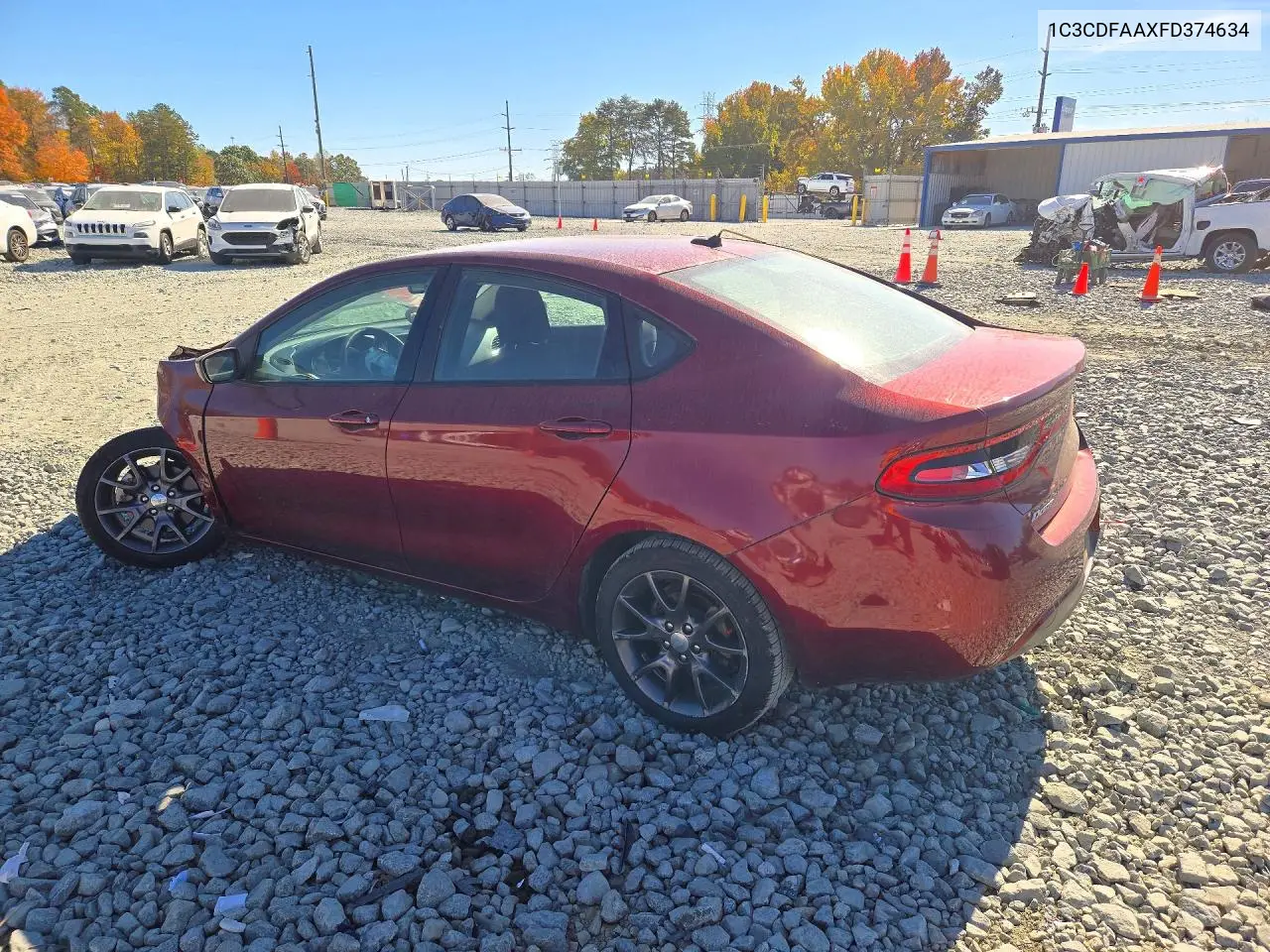 2015 DODGE DART VIN 1C3CDFAAXFD374634 — фото 2