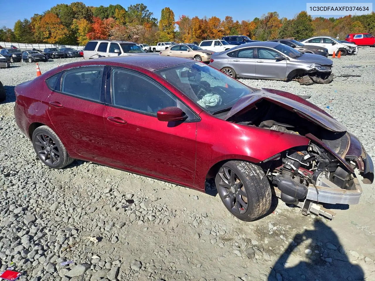 2015 DODGE DART VIN 1C3CDFAAXFD374634 — фото 4