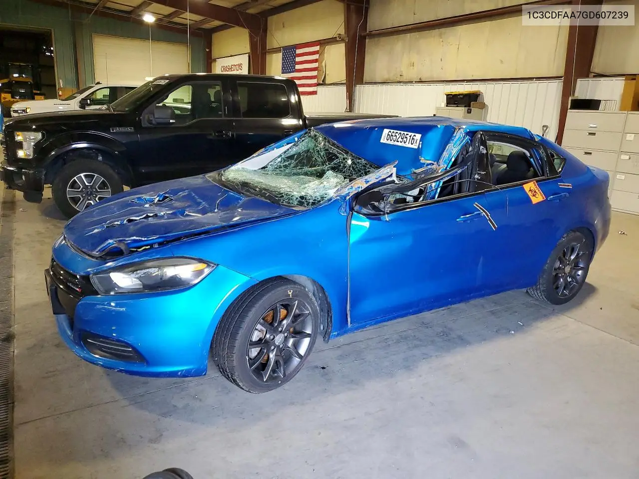 DODGE DART 2016, VIN 1C3CDFAA7GD607239