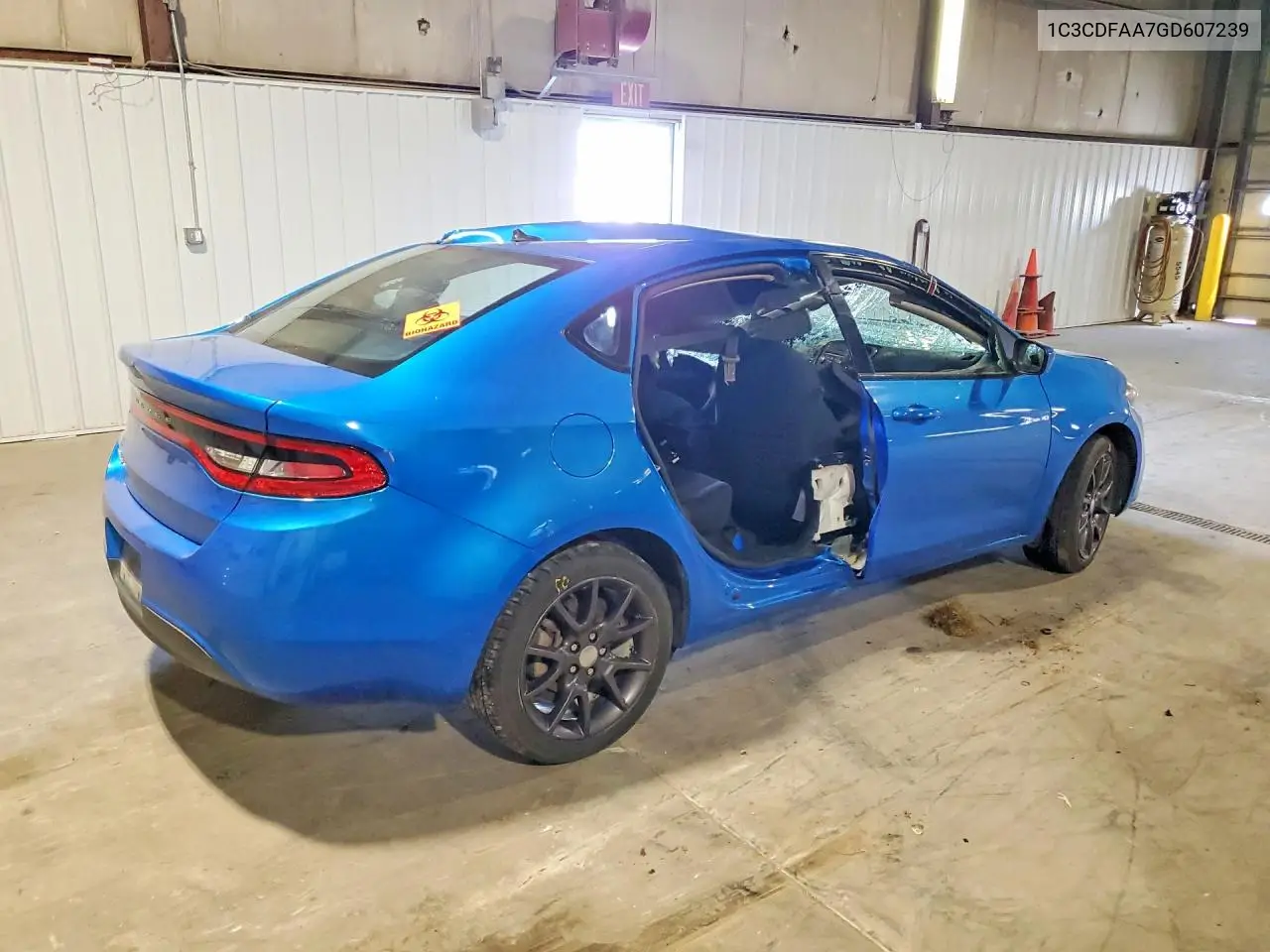 2016 DODGE DART VIN 1C3CDFAA7GD607239 — фото 3