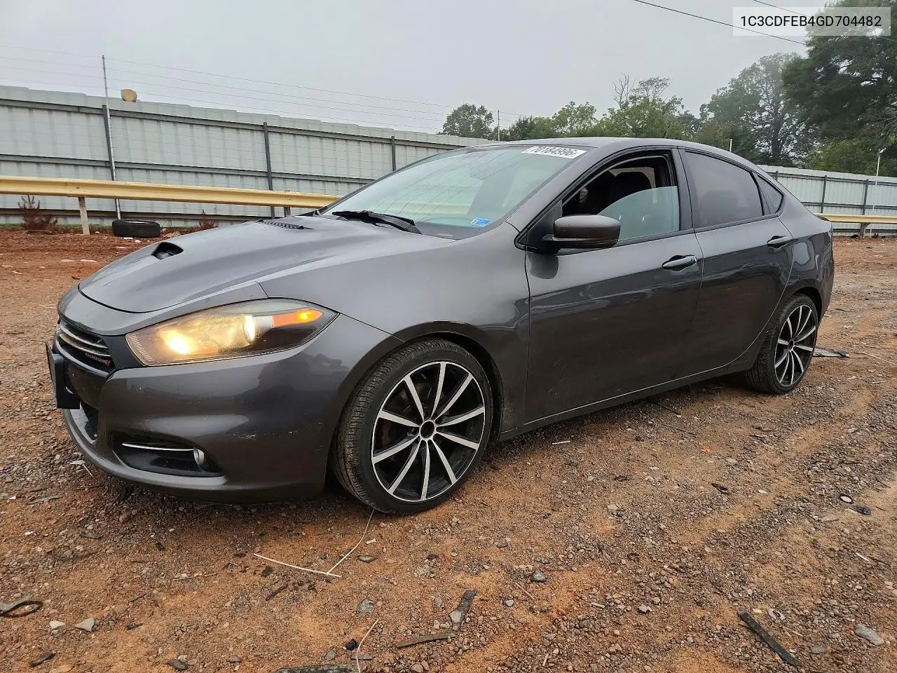 DODGE DART 2016, VIN 1C3CDFEB4GD704482