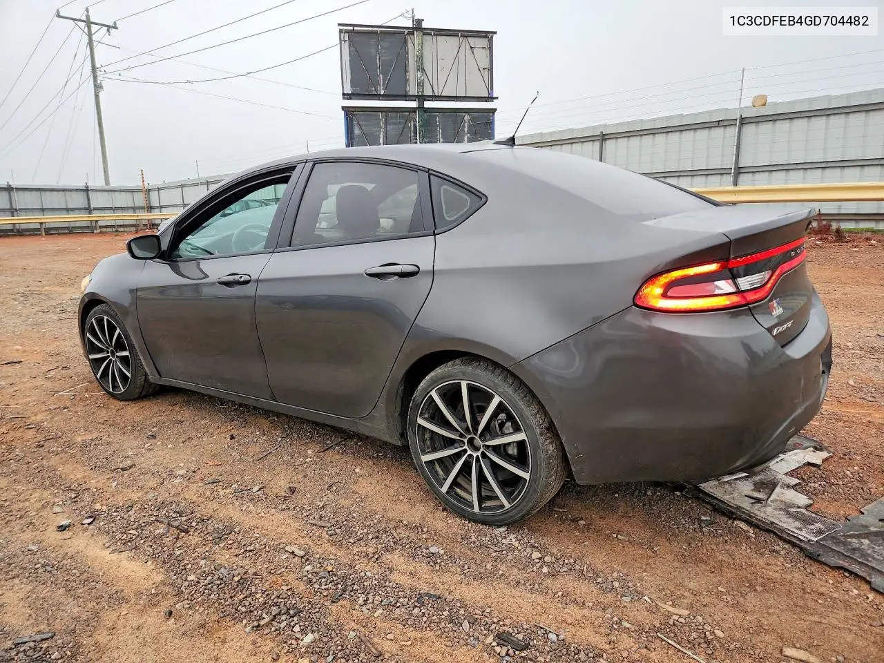 2016 DODGE DART VIN 1C3CDFEB4GD704482 — фото 2