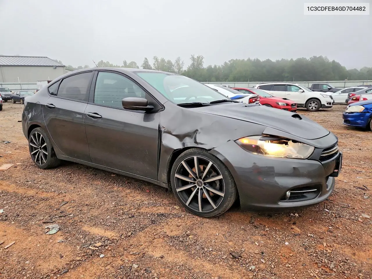 2016 DODGE DART VIN 1C3CDFEB4GD704482 — фото 4