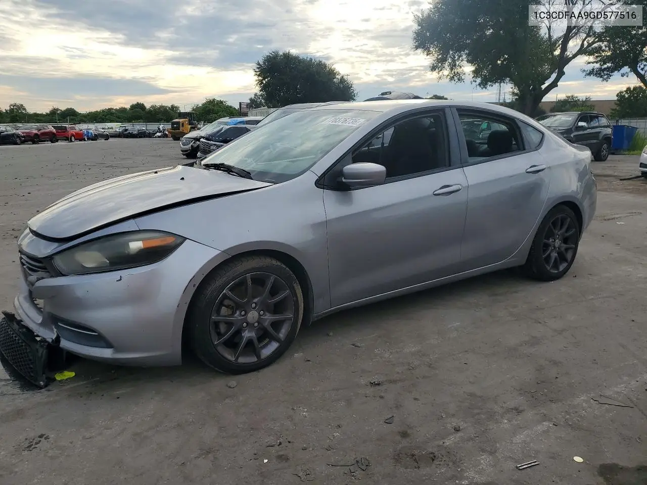 DODGE DART 2016, VIN 1C3CDFAA9GD577516