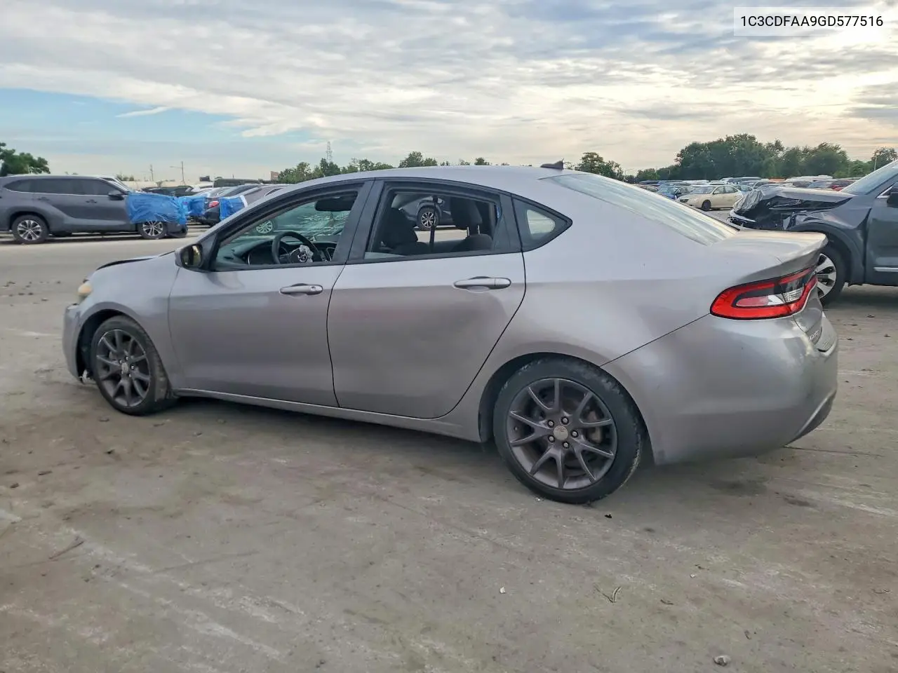 2016 DODGE DART VIN 1C3CDFAA9GD577516 — фото 2