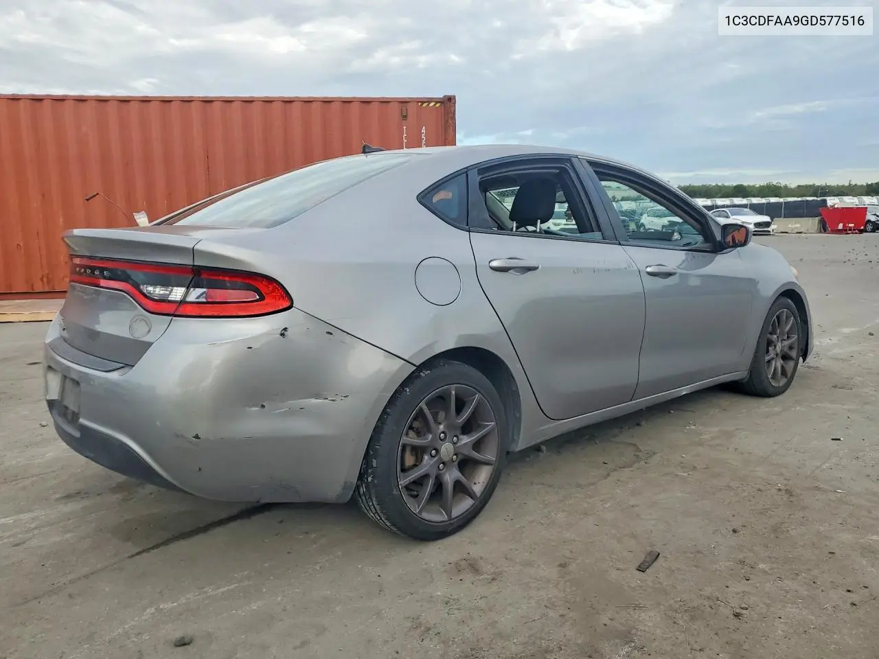 2016 DODGE DART VIN 1C3CDFAA9GD577516 — фото 3