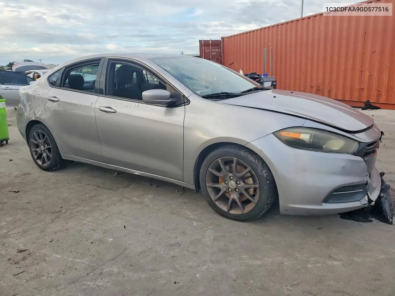2016 DODGE DART VIN 1C3CDFAA9GD577516 — фото 4