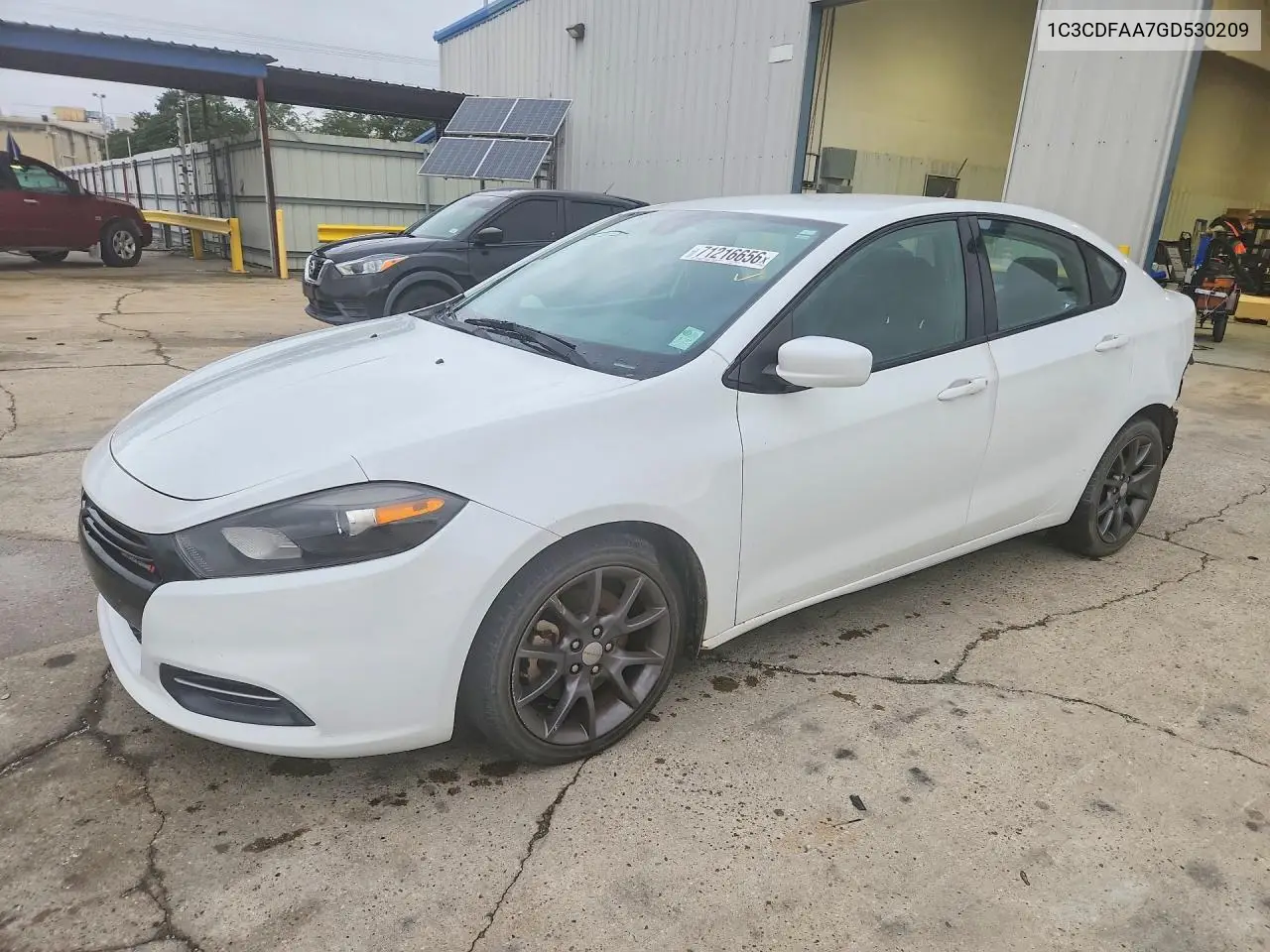 DODGE DART 2016, VIN 1C3CDFAA7GD530209