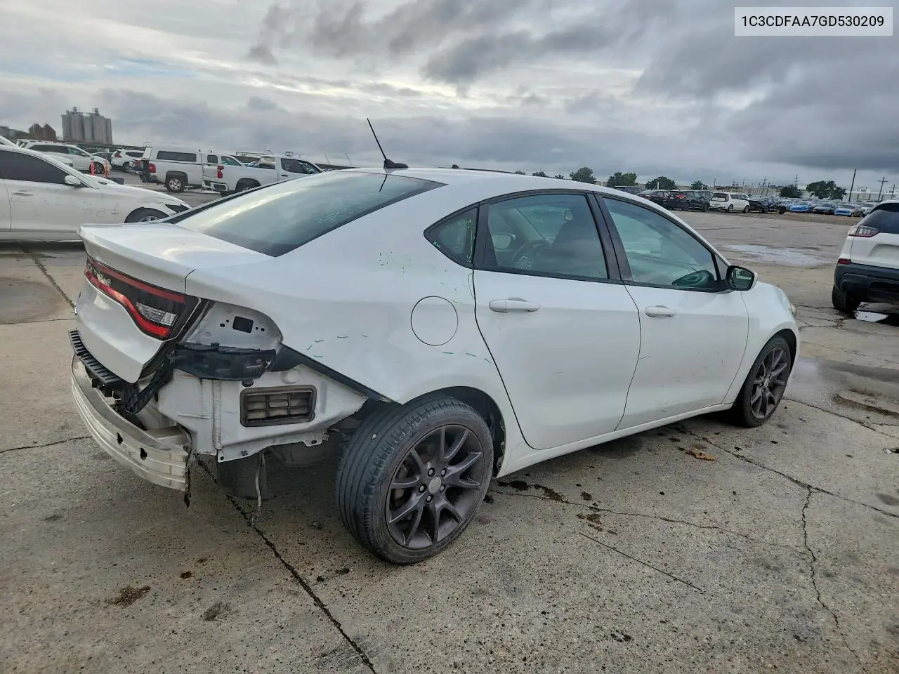 2016 DODGE DART VIN 1C3CDFAA7GD530209 — фото 3
