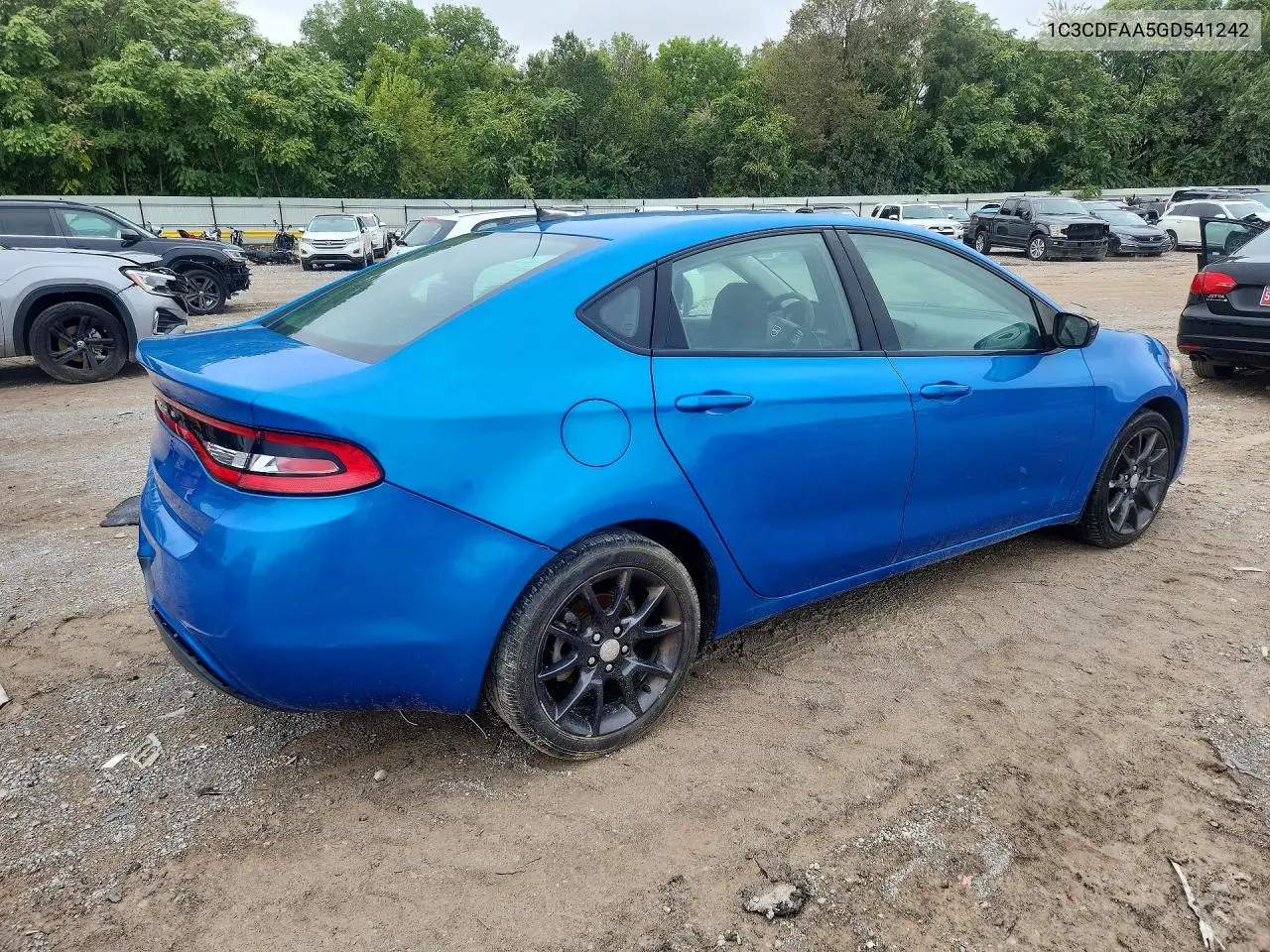2016 DODGE DART VIN 1C3CDFAA5GD541242 — фото 3