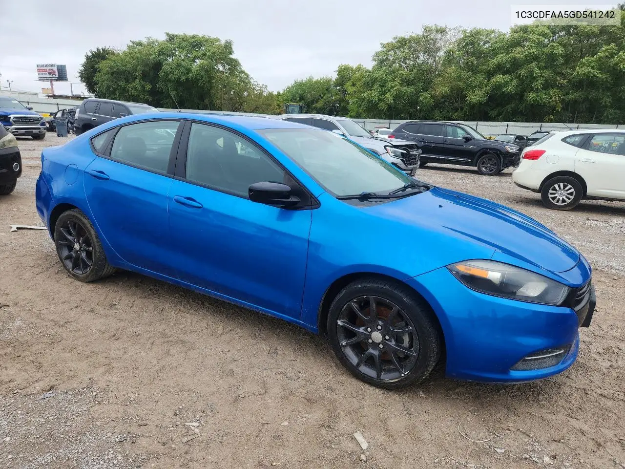 2016 DODGE DART VIN 1C3CDFAA5GD541242 — фото 4