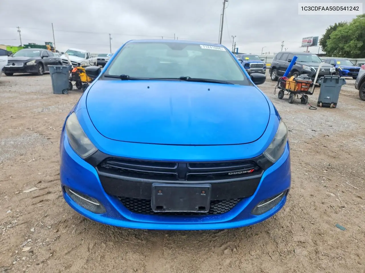 2016 DODGE DART VIN 1C3CDFAA5GD541242 — фото 5