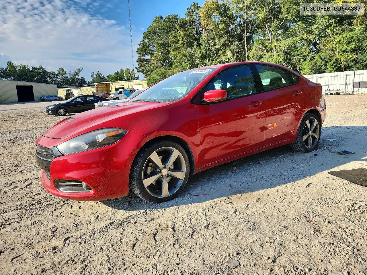 DODGE DART 2016, VIN 1C3CDFEB1GD644337
