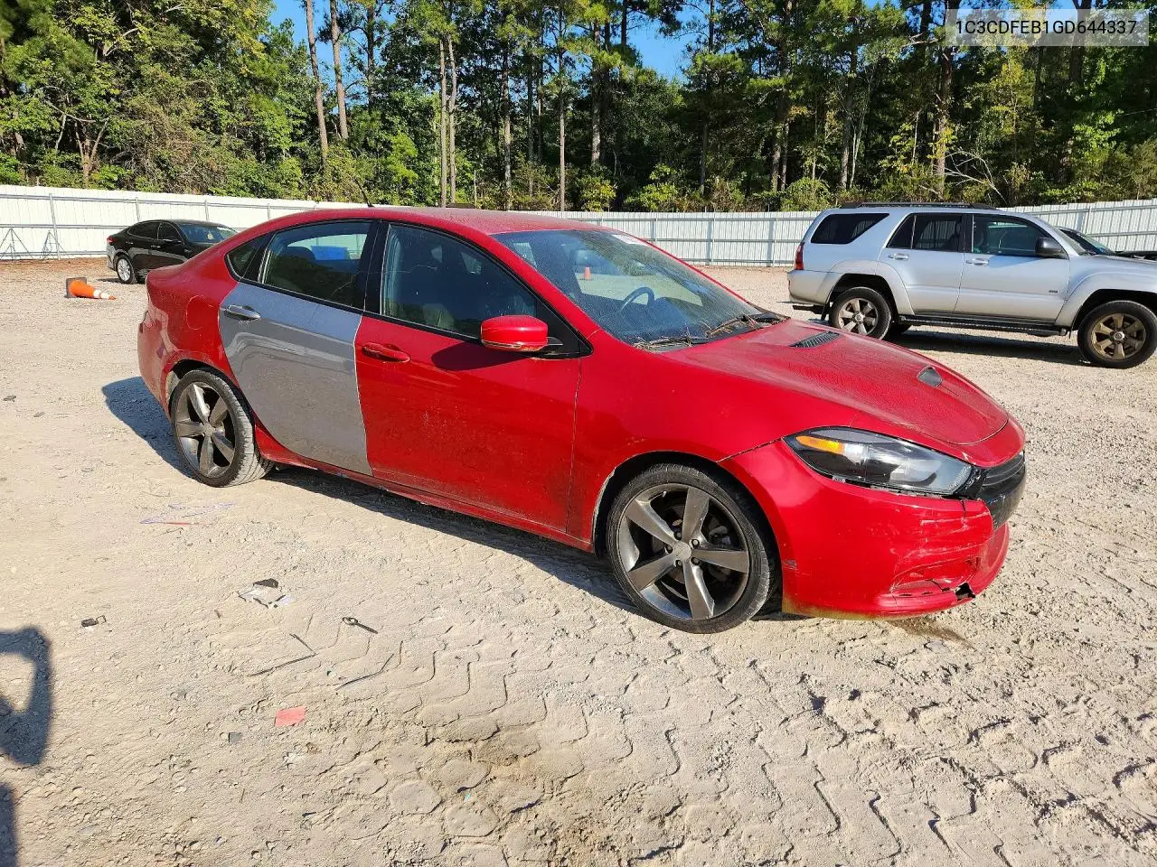 2016 DODGE DART VIN 1C3CDFEB1GD644337 — фото 4