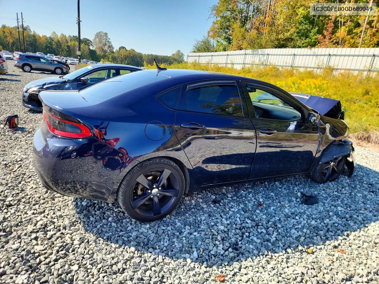 2016 DODGE DART VIN 1C3CDFEB0GD680049 — фото 3