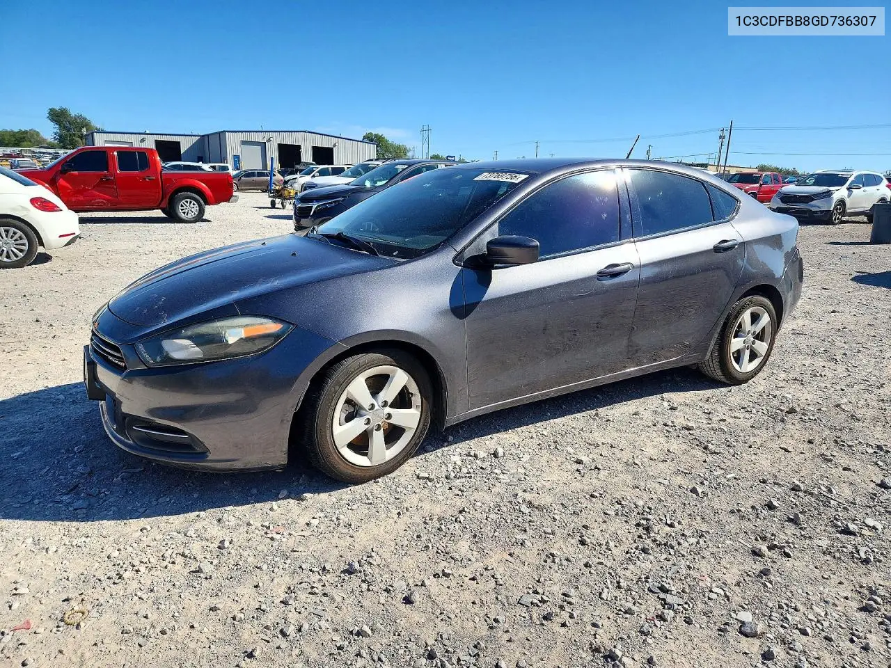 DODGE DART 2016, VIN 1C3CDFBB8GD736307